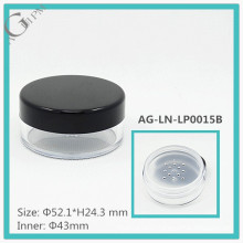 AG-LN-LP0015B AGPM Cosmetic Packing Popular Circular Plastic Single Cell Loose Powder Case